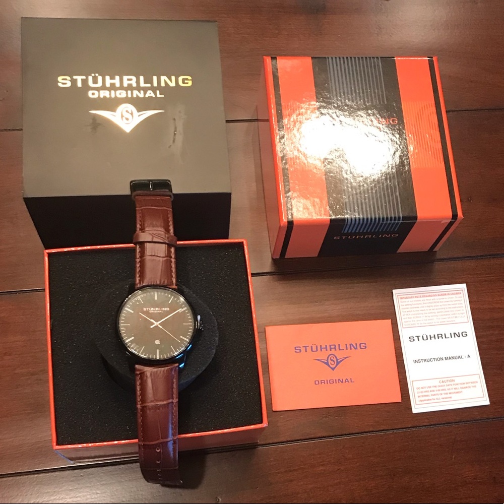 NWT Stuhrling Original Men’s Dress Watch